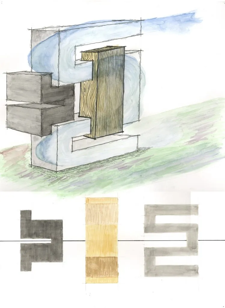Atmospheric drawing exploring light and form