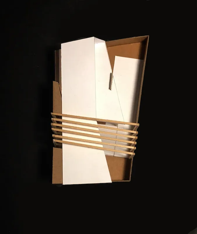 Final model of the museum, view two
