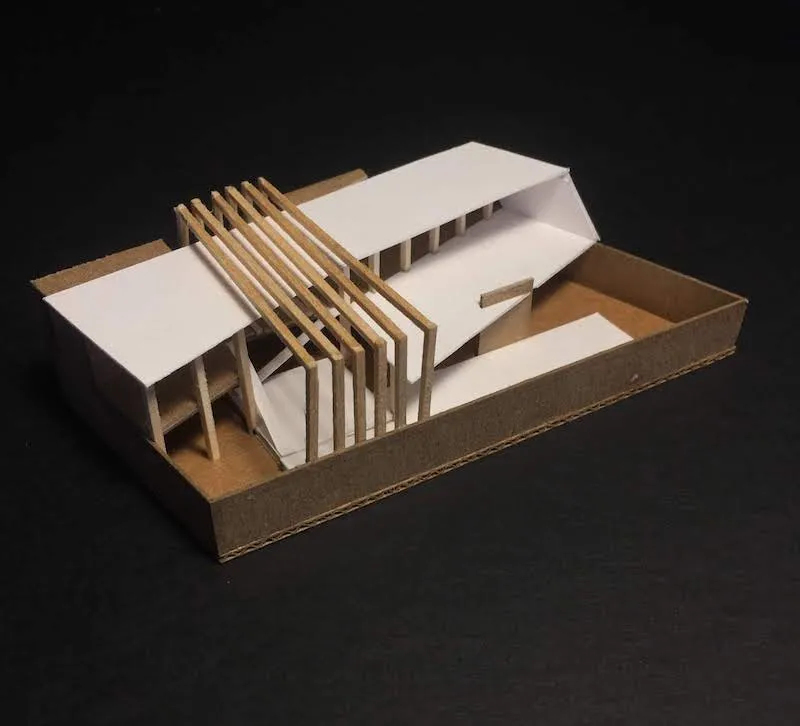 Final model of the museum, view six