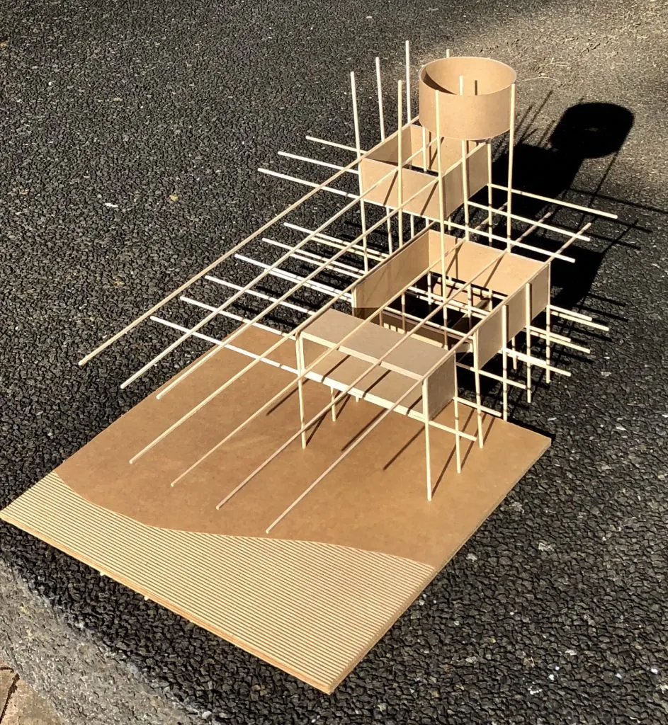 Detail photo of the study model