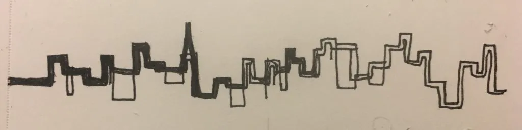 Photo of the skyline cutout