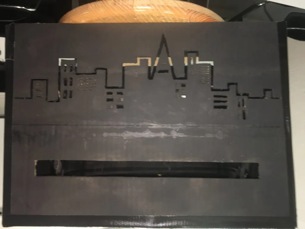 Photo of the completed illumination object