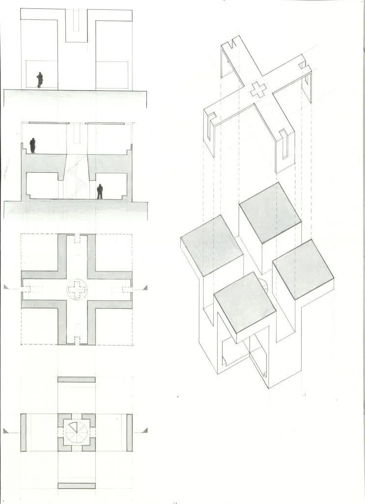 Final drafted drawings of the stereotomic project
