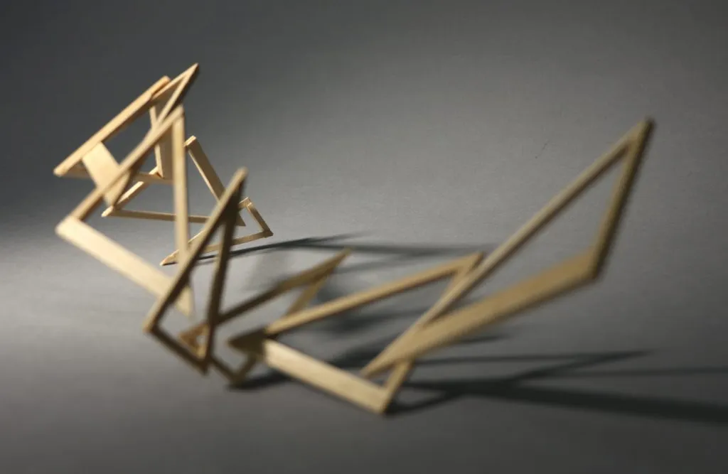 Final wood model representing the Line tectonic